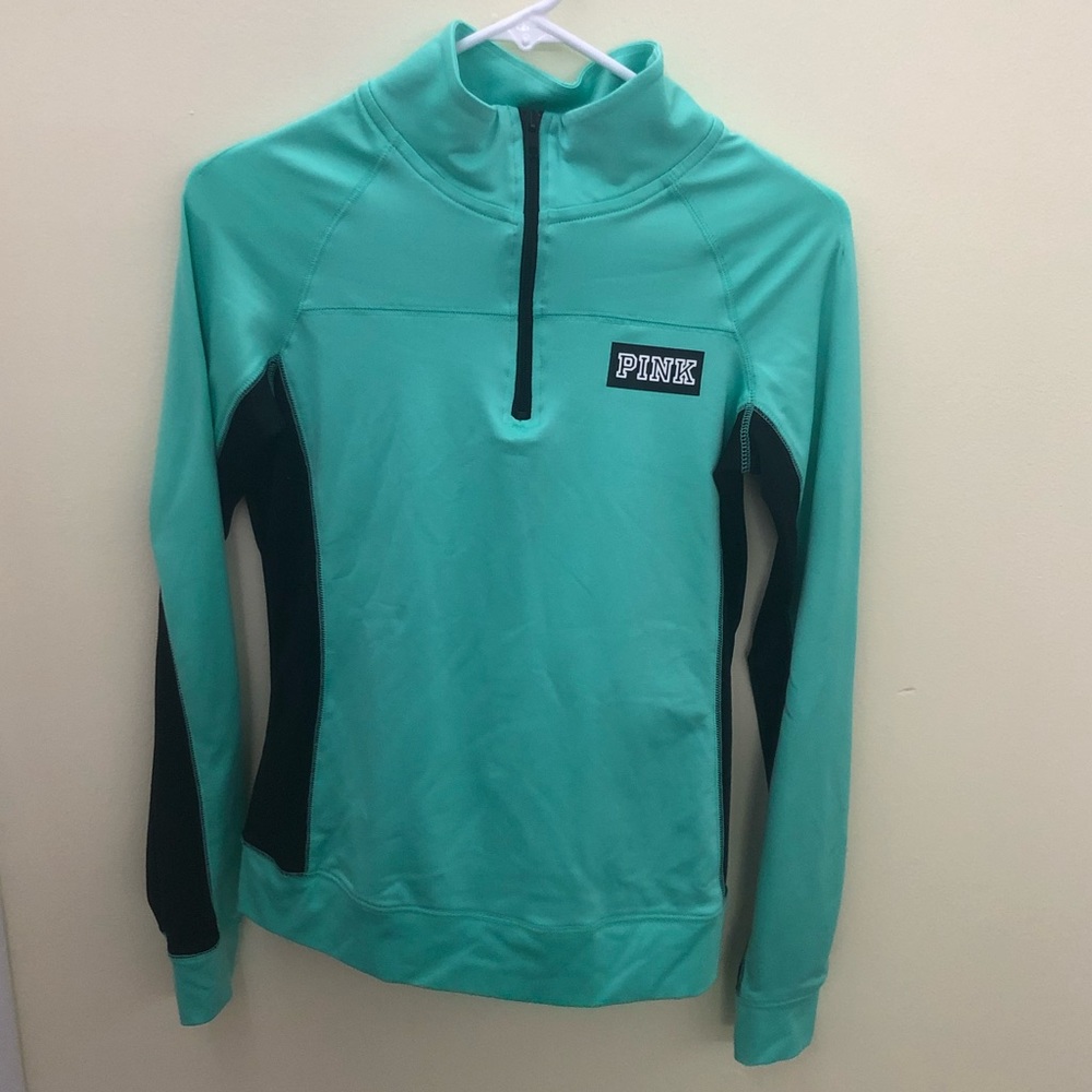 Sea Foam Green PINK Quarter Zip